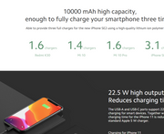 10000mAh Mi Power Bank 3 Ultra Compact