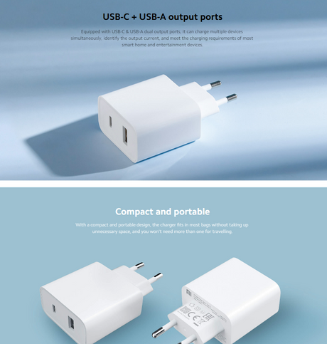 Mi 33W Wall Charger (Type-A+Type-C) US