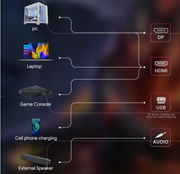 CRUA 27 inch Flat Gaming Monitor