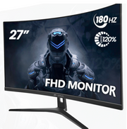 CRUA 27 inch Curved Gaming Monitor
