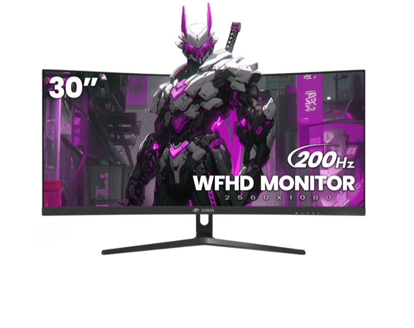 CRUA 30 inch Curved Gaming Monitor